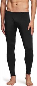 img 2 attached to Winter Warmth: TSLA Men'S Heated Thermal Fleece-Lined Long Johns Leggings - Ideal Base Layer Bottoms For Cold Weather