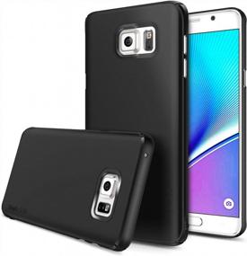 img 4 attached to Galaxy Note 5 Case By Ringke Slim - Extremely Lightweight & Thin Cover With Side To Side Edge Protection, Superior Coating For Note5 (SF Black)