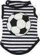 petitebella clothes soccer striped cotton dogs logo