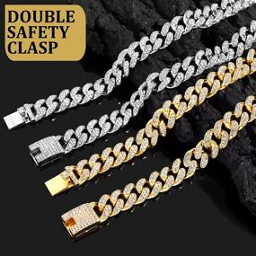 img 1 attached to 🐶 Dazzle Your Pet with a Stylish Cuban Link Dog Collar in Gold or Silver - Premium Metal Chain Collar with Cuban Diamond Design for Dogs and Cats - Available in Multiple Lengths (8/10/14/16/18/20/24/28 Inch)