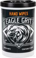 🦅 eagle grit heavy duty 10”x12” cleaning wipes - 72 wipes per tub: ultimate cleaning power for tough grime and dirt! logo