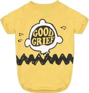 🐶 peanuts yellow dog t shirt, &#34;good grief&#34; - cute and stylish dog clothes for peanuts fans! логотип