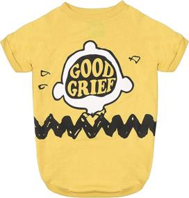 img 4 attached to 🐶 Peanuts Yellow Dog T Shirt, &#34;Good Grief&#34; - Cute and Stylish Dog Clothes for Peanuts Fans!