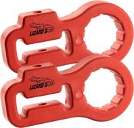 🦎 lizard go jack red handle keeper: lift jack handle isolator (2pack) for improved performance (red) logo