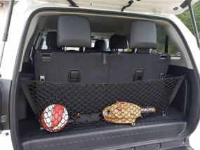 img 4 attached to 📦 Premium Trunk Organizer and Storage - Envelope Style Trunk Cargo Net for Toyota 4Runner 2010-2022 - Luggage Net for SUV - Top Car Organizer for Toyota 4Runner SR5 TRD 3 Row Model Only!