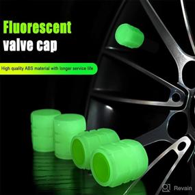 img 1 attached to 🚲 Noctilucous Tire Valve Stem Caps: Illuminated Wheel Covers for Cars, Trucks, SUVs, Motorcycles, and Bikes