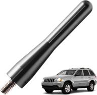 🚗 enhance your jeep grand cherokee with japower 3-inch titanium replacement antenna - 1999-2021 model, perfect automotive car truck antenna upgrade! logo