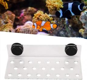 img 3 attached to 23-Hole Acrylic Coral Bracket Base Aquarium Rack Holder For Frag Plugs With Suction Cup By Zerodis