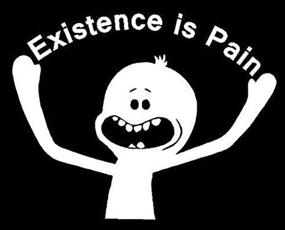 img 3 attached to 🚗 H&amp;S Design Existence is Pain Decal - Hilarious Car Windshield Decal Sticker - Laptop - Truck (White) 6.5&#34; x 8.5&#34;