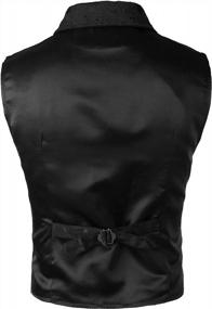 img 2 attached to Steampunk Gothic Waistcoat For Men: Vintage Victorian Suit Vest With VATPAVE Design