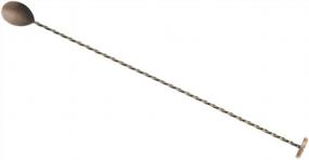 img 4 attached to Antique Copper Barfly 15 3/4" (40.0 Cm) Bar Spoon With Muddler End