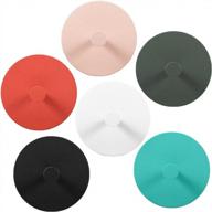 6 упаковок красочных клейких крючков: идеально подходят для подвешивания пальто, шапок и полотенец на кухнях, ванных комнатах и ​​спальнях! логотип