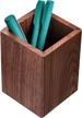 maxgear walnut pen holder: premium desk accessories & workspace organizers for home, school & office logo