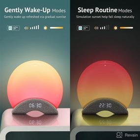 img 1 attached to 🔊 LaView Smart White Noise Machine with App Control | Sleep Sound Machine Night Light, 25 Relaxing Sounds and 8 Rhythm Modes | Sunrise Wake-Up Light, Smart Alarm Clock for Kids/Adults | Works with Alexa