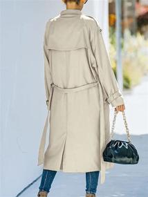 img 2 attached to Makkrom Breasted Windproof Classic Overcoat Women's Clothing - Coats, Jackets & Vests