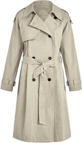 img 1 attached to Makkrom Breasted Windproof Classic Overcoat Women's Clothing - Coats, Jackets & Vests