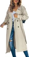 makkrom breasted windproof classic overcoat women's clothing - coats, jackets & vests logo