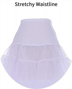 img 1 attached to Retro Glamour: DRESSTELLS Women'S Vintage Tutu Petticoat Skirt