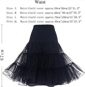 img 2 attached to Retro Glamour: DRESSTELLS Women'S Vintage Tutu Petticoat Skirt