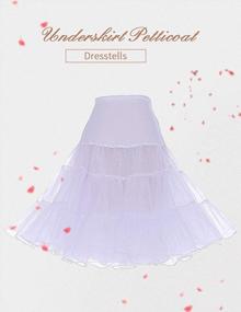 img 3 attached to Retro Glamour: DRESSTELLS Women'S Vintage Tutu Petticoat Skirt