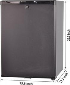 img 3 attached to Smeta Camper And Truck Fridge: Compact 12V DC And 110V AC Refrigerator With Reversible Door Lock And 1.6 Cu.Ft Capacity