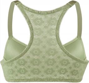 img 3 attached to HSIA Women'S Underwire Front Closure Racerback Bra - Full Coverage Push-Up T-Shirt Bra