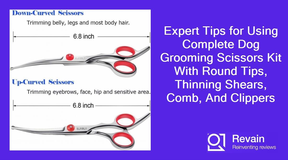 Expert Tips for Using Complete Dog Grooming Scissors Kit With Round Tips, Thinning Shears, Comb, And Clippers