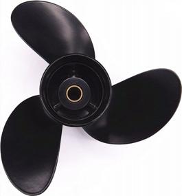 img 4 attached to High-Quality 8.5X9 Propeller For Tohatsu, Nissan, Mercury, Evinrude And Johnson Outboard Motors - 12 Spline Design