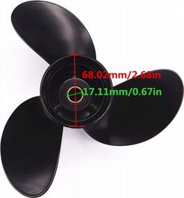 img 3 attached to High-Quality 8.5X9 Propeller For Tohatsu, Nissan, Mercury, Evinrude And Johnson Outboard Motors - 12 Spline Design