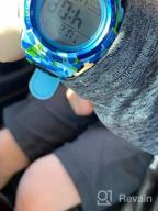 img 1 attached to Waterproof Kids Digital Sports Watch: 7 Colorful LED, Alarm, Stopwatch, Luminous Silicone Band review by Marcus Chavva