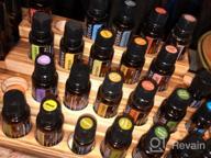 img 1 attached to Organize And Display Your Essential Oils With LIANTRAL'S 3-Tier Rack In Rustic Burnt Wood Design review by Karla Garcia