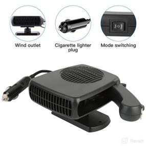 img 3 attached to 🔥 2-in-1 Portable Car Heater Defroster - Efficiently Heat and Defrost Automobile Windscreen in Winter