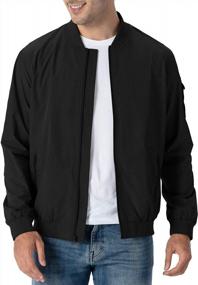 img 4 attached to Rdruko Men'S Lightweight Bomber Jacket Causal Varsity Flight Windbreaker Track Jacket