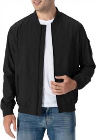 img 2 attached to Rdruko Men'S Lightweight Bomber Jacket Causal Varsity Flight Windbreaker Track Jacket