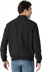 img 3 attached to Rdruko Men'S Lightweight Bomber Jacket Causal Varsity Flight Windbreaker Track Jacket