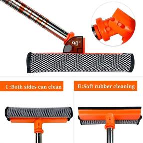 img 1 attached to 💦 Buyplus Car Wash Brush Mop with 46" Aluminum Alloy Long Handle: 3-in-1 Chenille Microfiber Car Cleaning Kit, Clean Without Scratches, Perfect for Washing Trucks