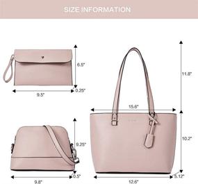 img 1 attached to BROMEN Handbags Fashion Shoulder Satchel Women's Handbags & Wallets ~ Satchels