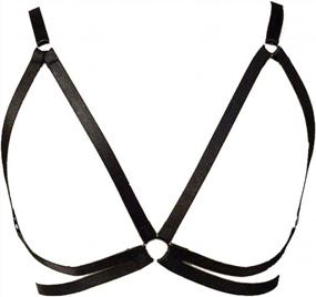 img 4 attached to Flaunt Your Style With HiSexy Halter Bra - Caged Bandeau Strappy Harness Lingerie Tops For Women