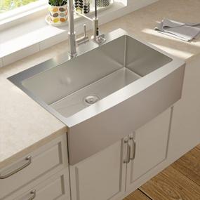 img 2 attached to Lordear 33 Inch Drop-In Farmhouse Sink: Topmount Apron Front Stainless Steel Kitchen Sink With 16-Gauge Deep Single Bowl