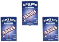 san francisco giants bandages - set of 3 boxes, 60 total bandages by home run brands: a perfect addition for baseball fans and wound care logo