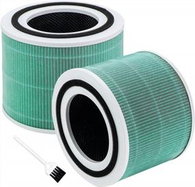 img 4 attached to Core 300 Toxin Absorber Replacement Filter For LEVOIT Core 300 And Core 300S VortexAir Air Purifier, 3-In-1 H13 True HEPA Filter Replacement, Compared To Part # Core300-RF-TX, 2 Pack, Green