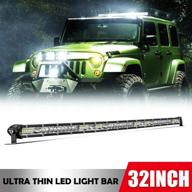 🚗 ultimate illumination: enhanced off-road led light bar 32 inch – spot & flood combo beam for truck car suv atv utv tractor boat логотип