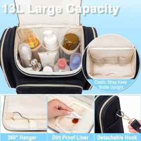 img 2 attached to Weitars Toiletry Bag for Women: Versatile, Water-Resistant Travel Organizer for Full Sized Toiletries and Cosmetics