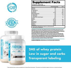 img 4 attached to 🥛 ProteinOne Low Carb Whey Protein Shake Powder - NutraOne: Effective Weight Loss and Muscle Building Solution for Men & Women (2 lbs., Cookies & Cream)