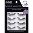 4 pairs of ardell mega volume false eyelashes (253) in 1 pack logo