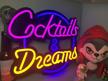 led neon cocktail dreams sign: ideal for beer bars, clubs, bedrooms, hotel windows, and more - perfect as a gift for weddings, birthdays, or man caves logo