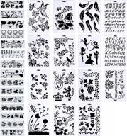 31-piece reusable drawing and painting stencils: ideal for diy journaling, scrapbooking, and art projects! logo