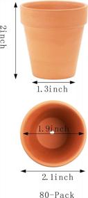 img 3 attached to 80 Pack Yishang 2 Inch Small Terracotta Pots With Drainage Holes - Perfect For Indoor/Outdoor Succulent Plants, Crafts & Wedding Favors!