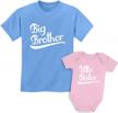 adorable and stylish big brother little sister matching outfits for siblings logo