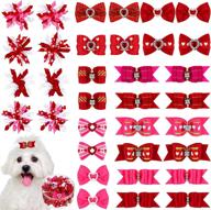 valentines bowknot grooming accessories attachment logo